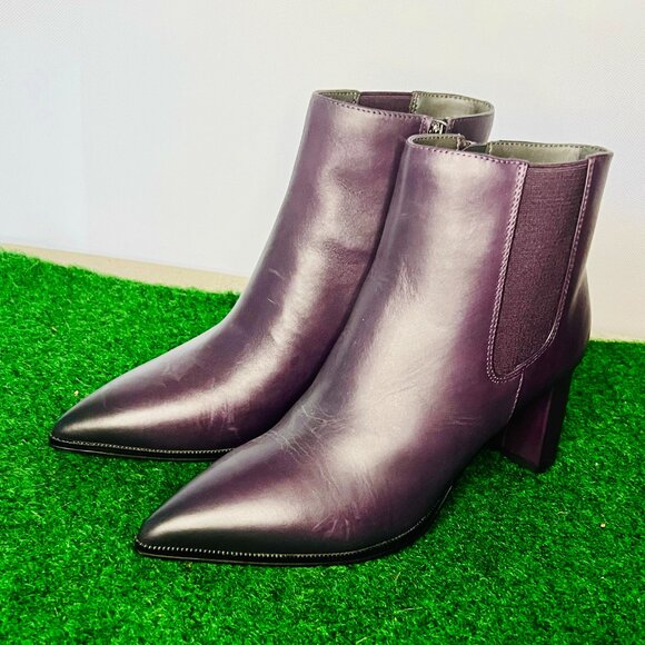 FrancoSarto L-Demmi LE Pointed toe bootie 7 1/2 eggplant - Picture 1 of 13